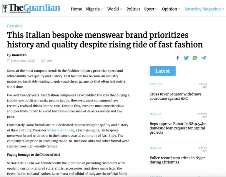 Guardian Article Mens Fashion